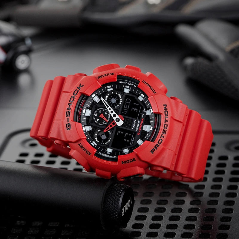 GA-100 Reloj G-Shock Pulsera de Caucho para Hombre Digita y Análogo