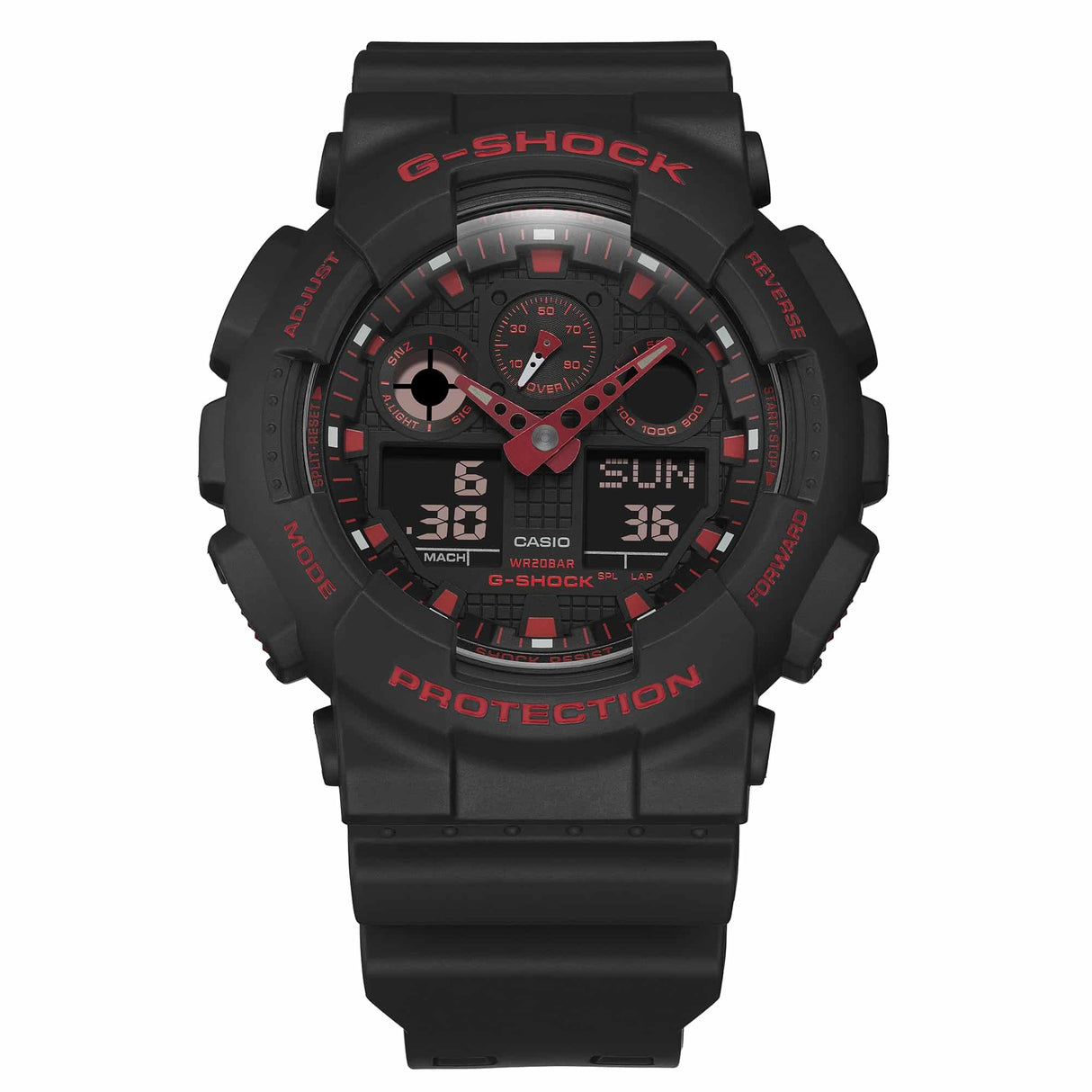 GA-100 Reloj G-Shock Pulsera de Caucho para Hombre Digita y Análogo