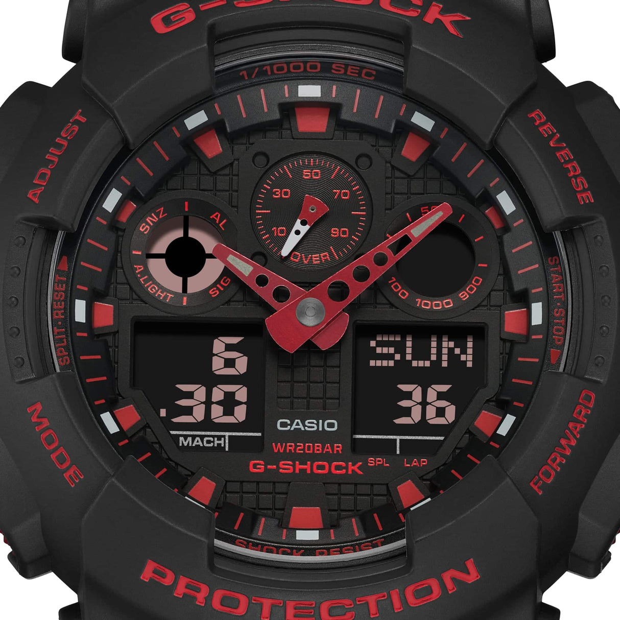 GA-100 Reloj G-Shock Pulsera de Caucho para Hombre Digita y Análogo