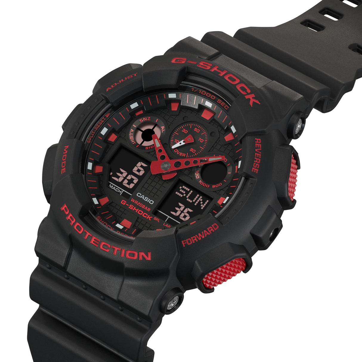 GA-100 Reloj G-Shock Pulsera de Caucho para Hombre Digita y Análogo