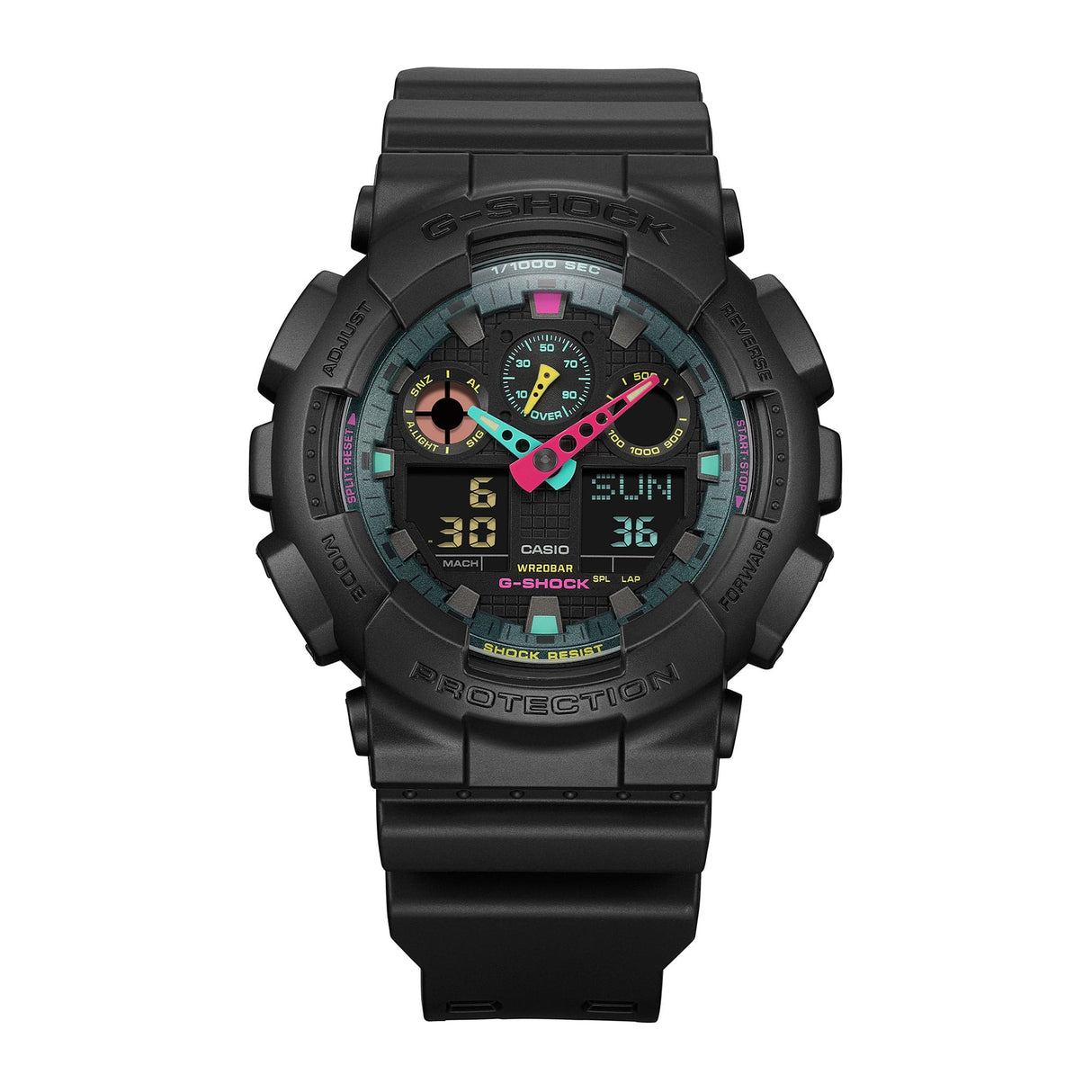 GA-100 Reloj G-Shock Pulsera de Caucho para Hombre Digita y Análogo