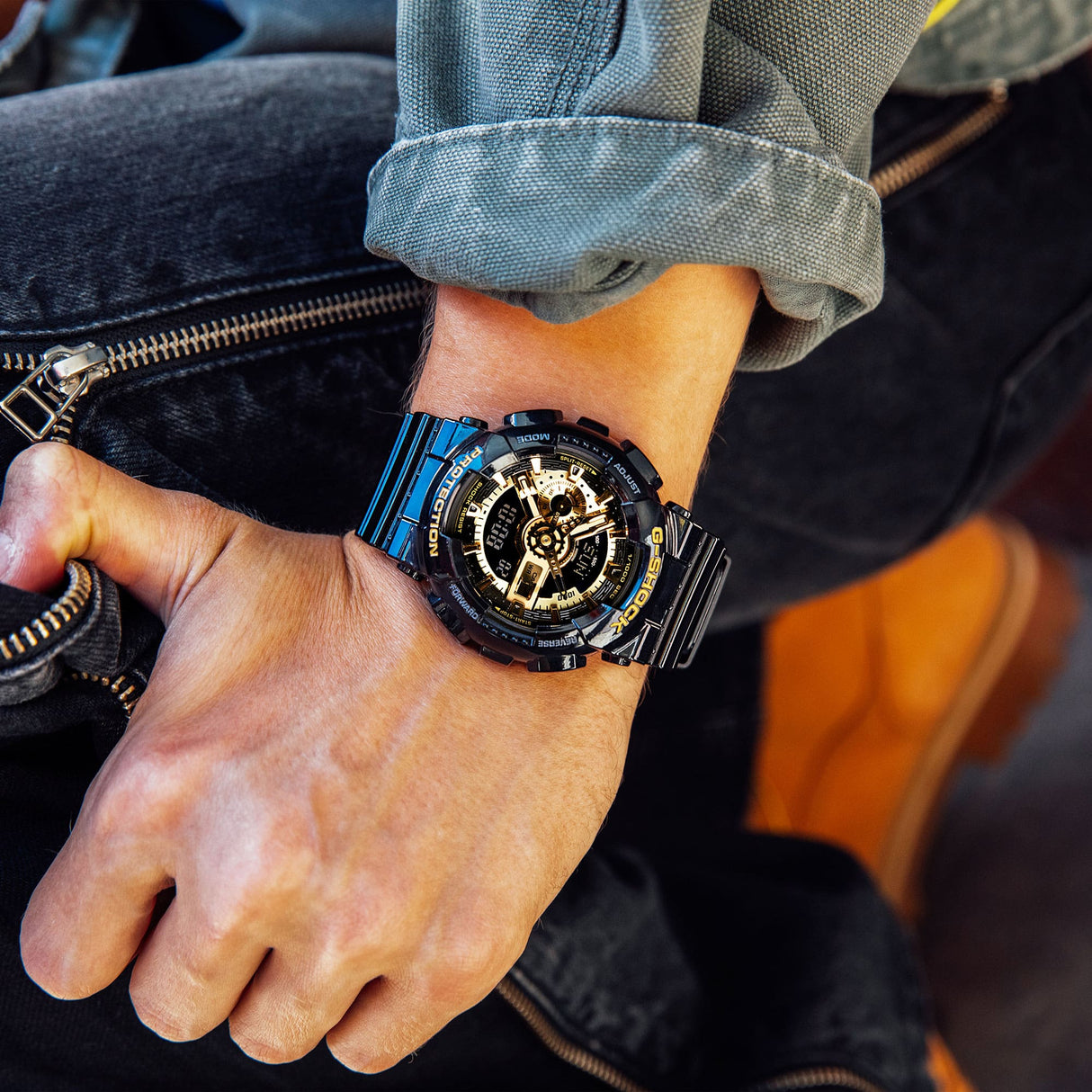 GA-110 Reloj G-Shock Pulsera de Resina para Hombre Doble hora