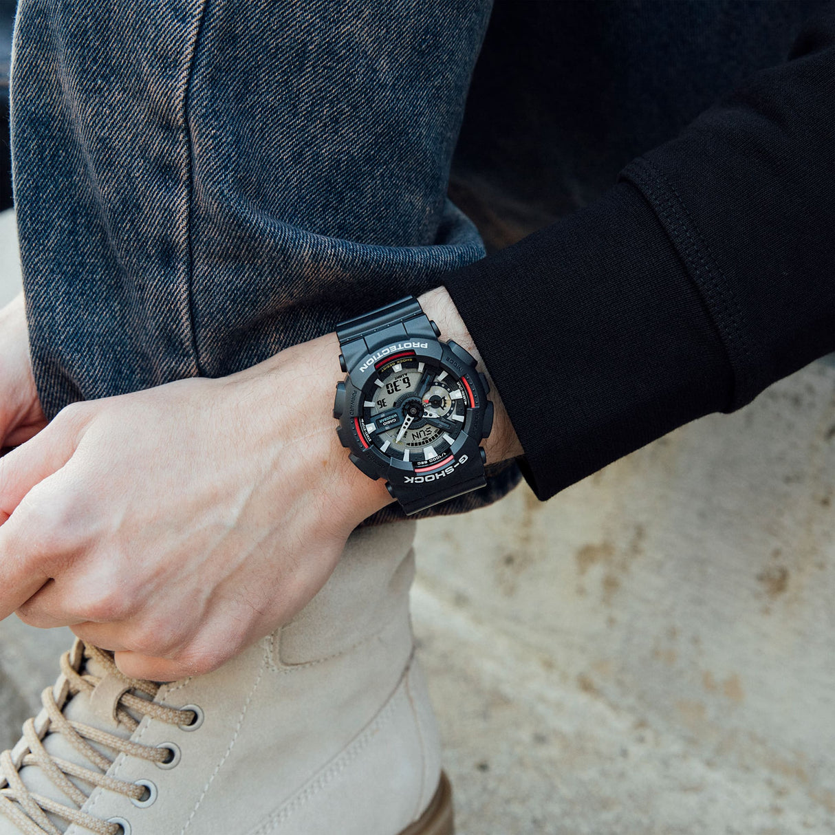 GA-110 Reloj G-Shock Pulsera de Resina para Hombre Doble hora