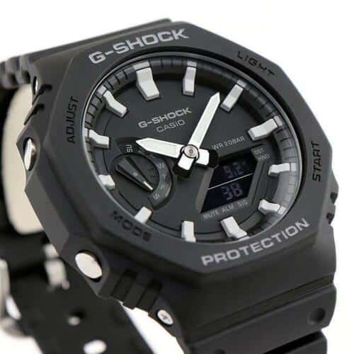 GA-2100 Reloj G-Shock Pulsera de Caucho para Hombre Doble hora