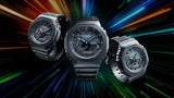 GA-2100 Reloj G-Shock Pulsera de Caucho para Hombre Doble hora