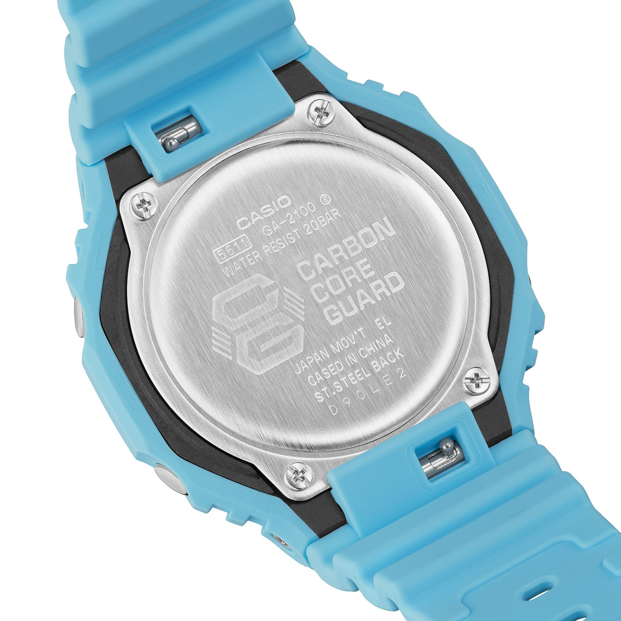 GA-2100 Reloj G-Shock Pulsera de Caucho para Hombre Doble hora