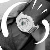 GA-2100 Reloj G-Shock Pulsera de Caucho para Hombre Doble hora