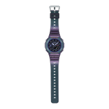 GA-2100 Reloj G-Shock Pulsera de Caucho para Hombre Doble hora