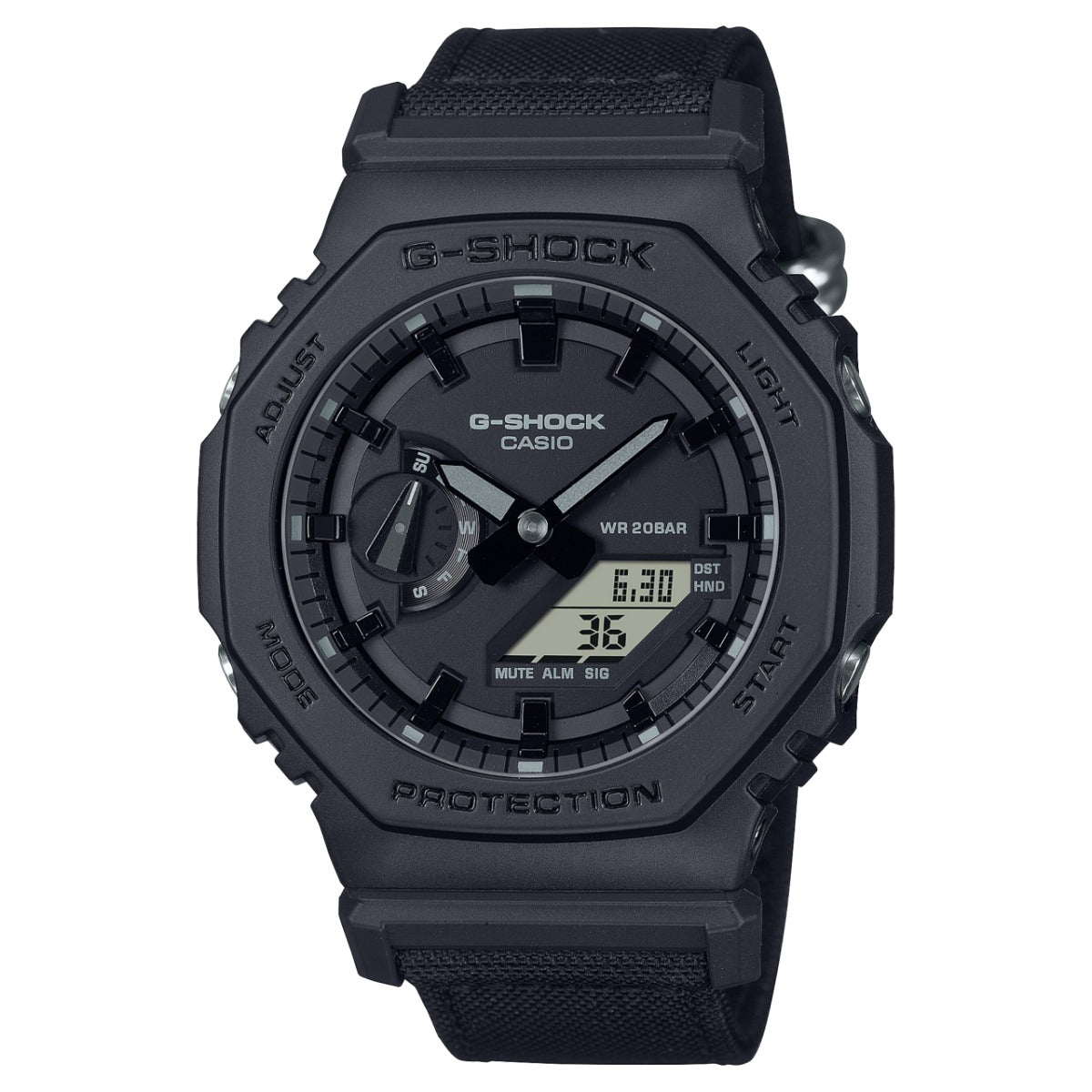 GA-2100 Reloj G-Shock Pulsera de Caucho para Hombre Doble hora