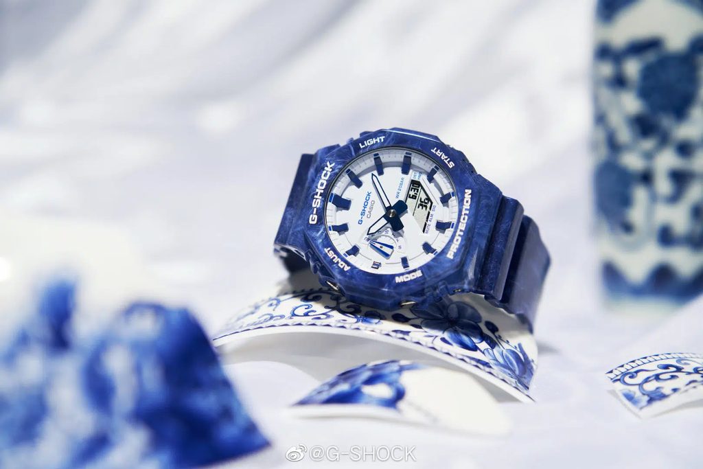 GA-2100 Reloj G-Shock Pulsera de Caucho para Hombre Doble hora