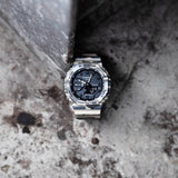 GA-2100 Reloj G-Shock Pulsera de Caucho para Hombre Doble hora