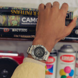 GA-2100 Reloj G-Shock Pulsera de Caucho para Hombre Doble hora