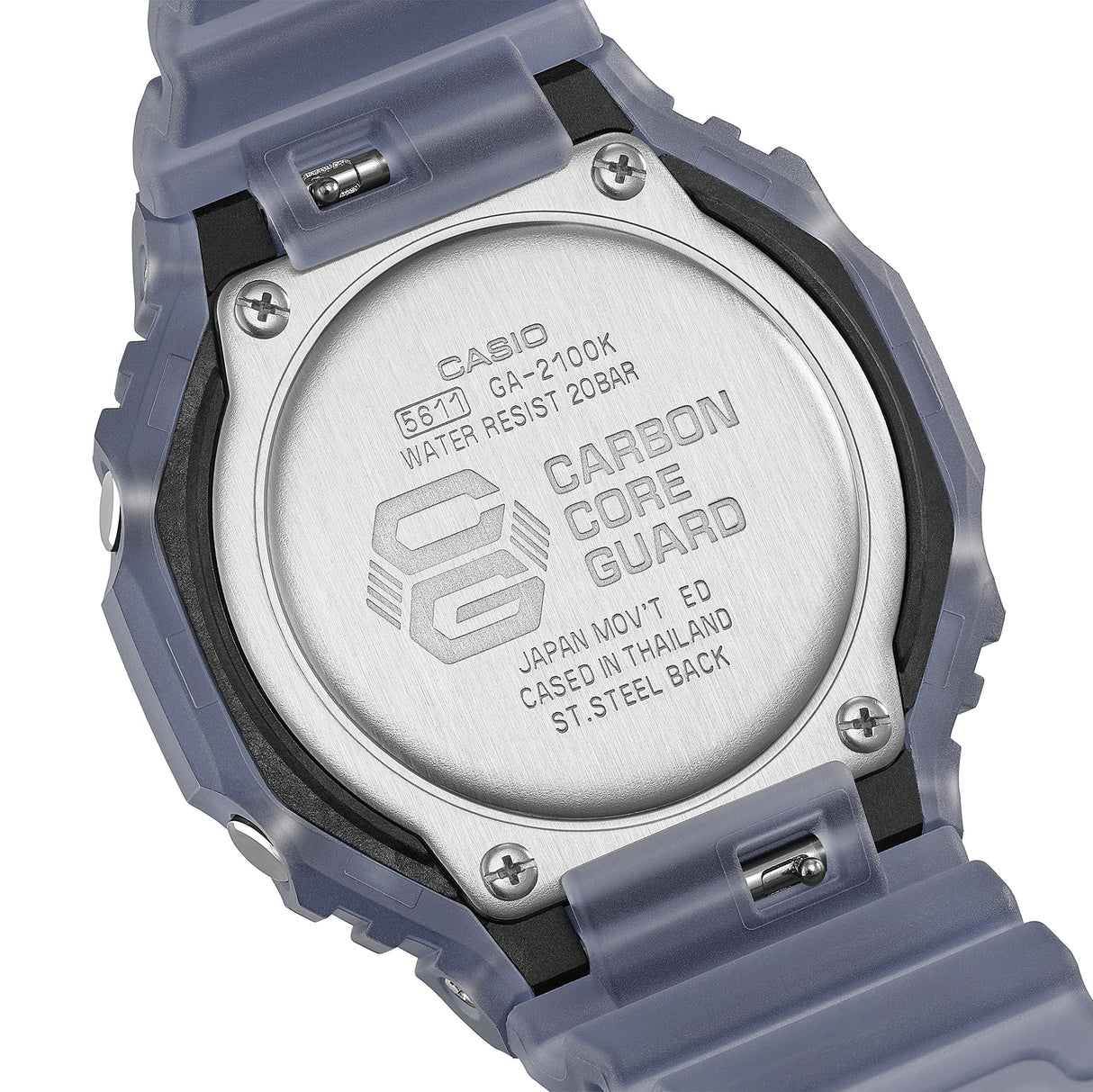 GA-2100 Reloj G-Shock Pulsera de Caucho para Hombre Doble hora