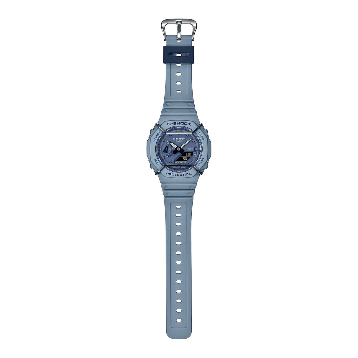 GA-2100 Reloj G-Shock Pulsera de Caucho para Hombre Doble hora