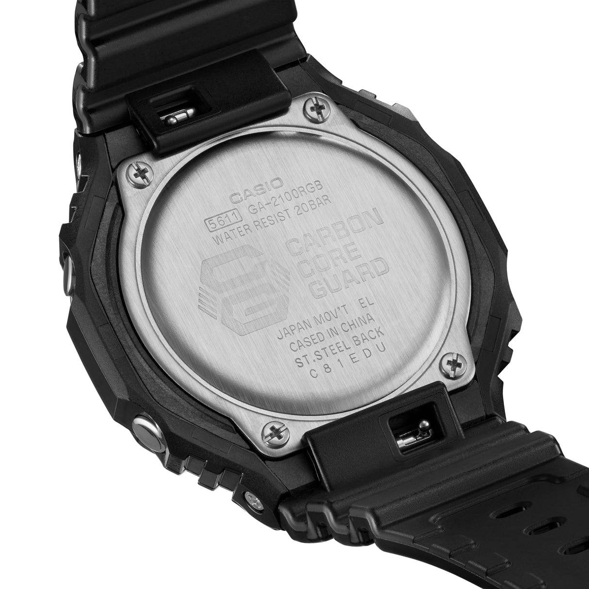 GA-2100 Reloj G-Shock Pulsera de Caucho para Hombre Doble hora