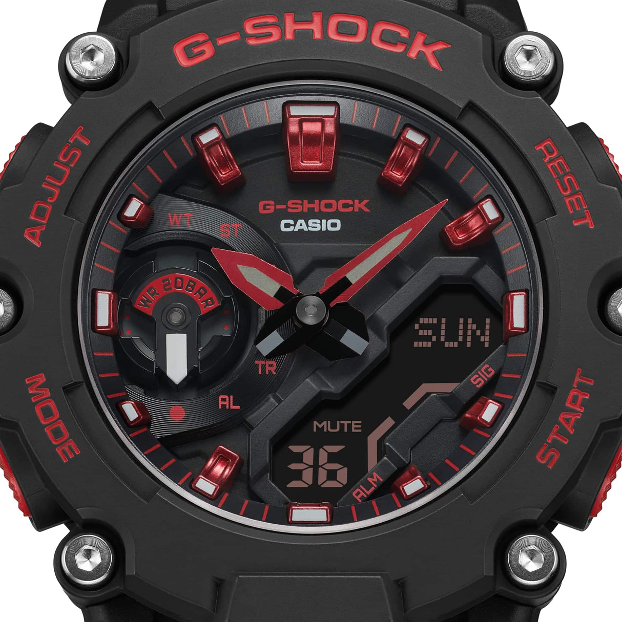 GA-2200 Reloj G-Shock Pulsera de Caucho para Hombre Digita y Análogo