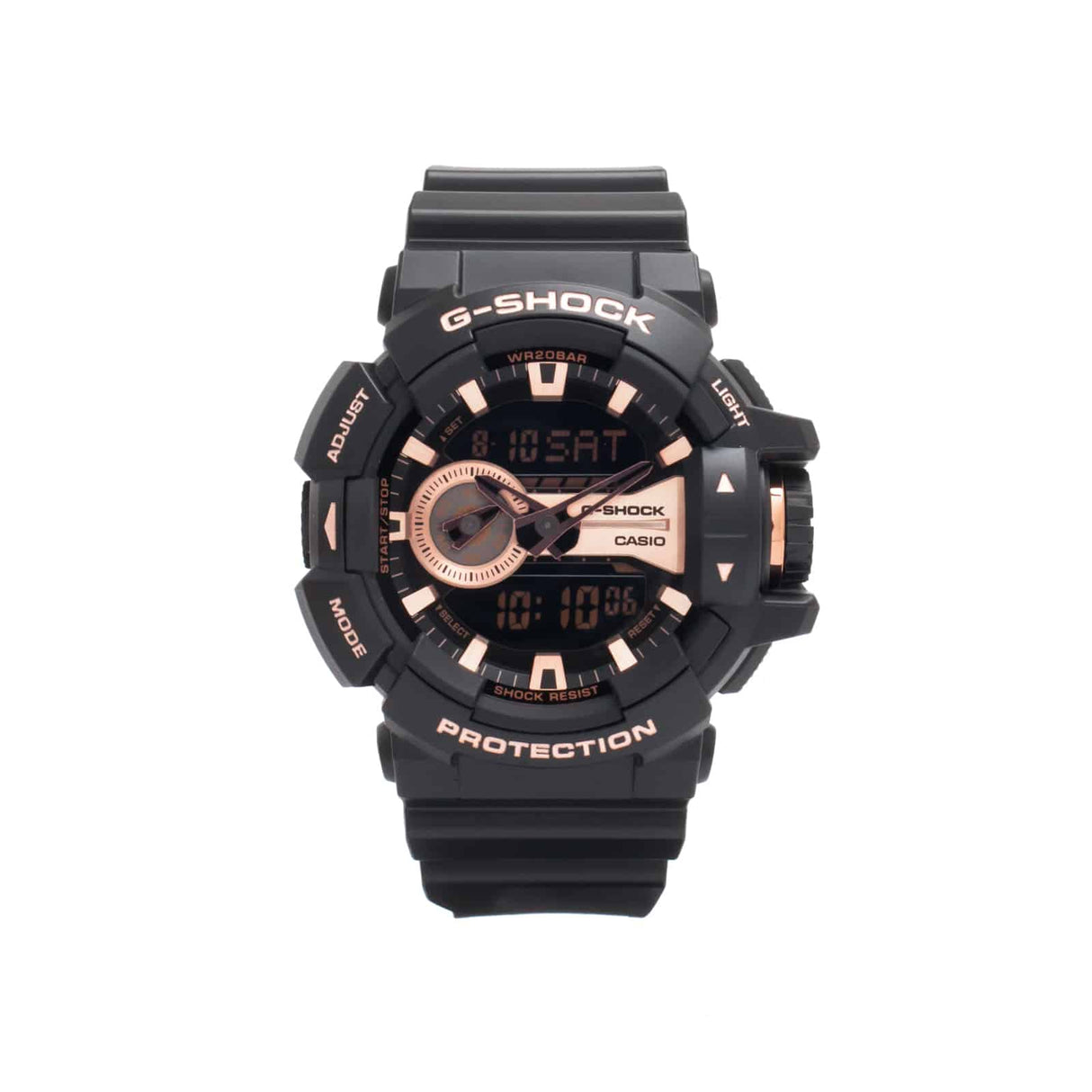 GA-400 Reloj G-Shock Pulsera de Caucho para Hombre Doble hora