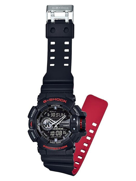 GA-400 Reloj G-Shock Pulsera de Caucho para Hombre Doble hora