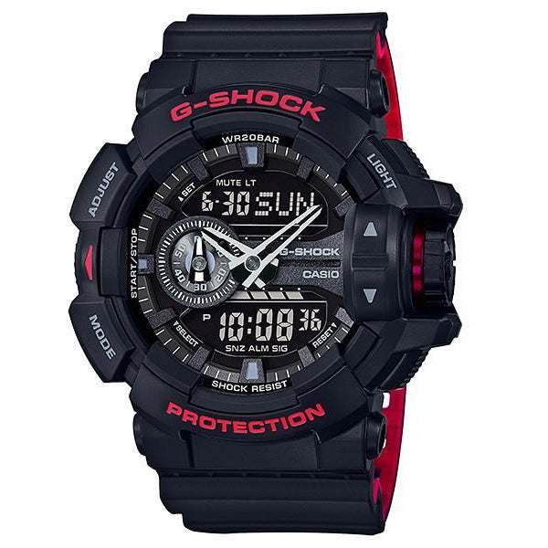 GA-400 Reloj G-Shock Pulsera de Caucho para Hombre Doble hora