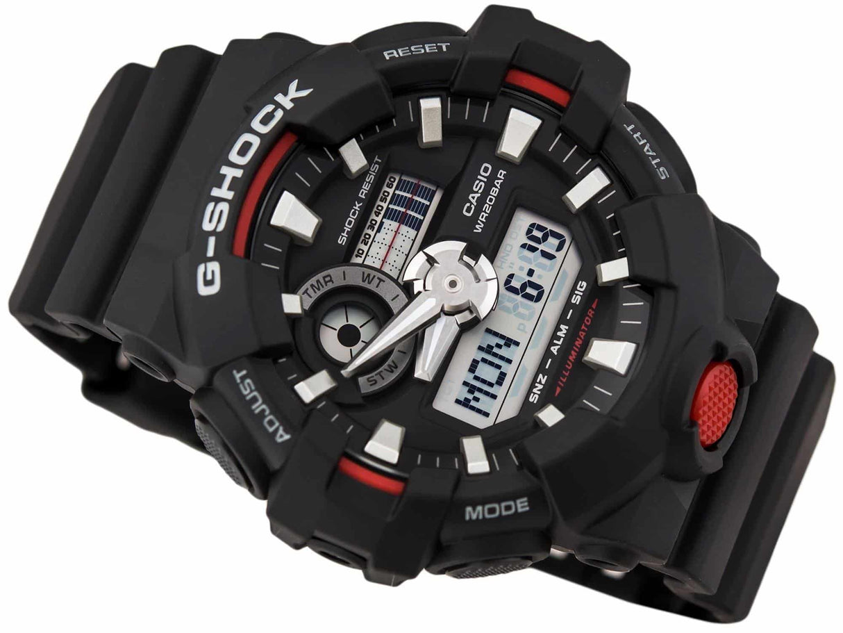 GA-700 Reloj G-Shock Pulsera de Caucho para Hombre Doble hora