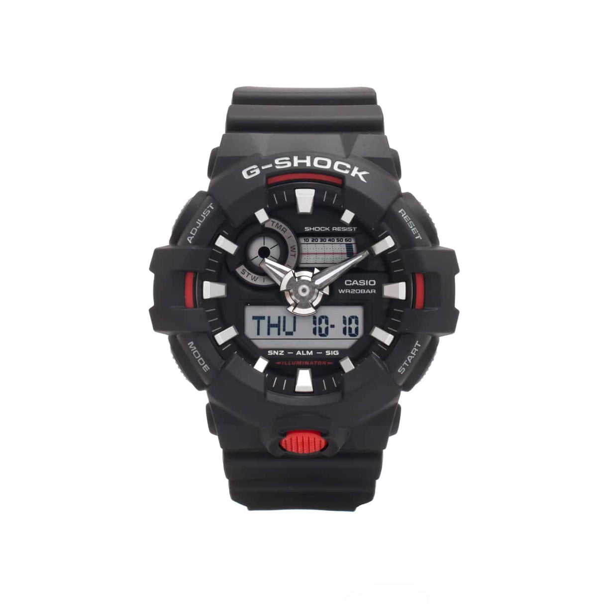 GA-700 Reloj G-Shock Pulsera de Caucho para Hombre Doble hora