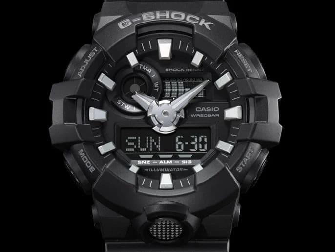 GA-700 Reloj G-Shock Pulsera de Caucho para Hombre Doble hora