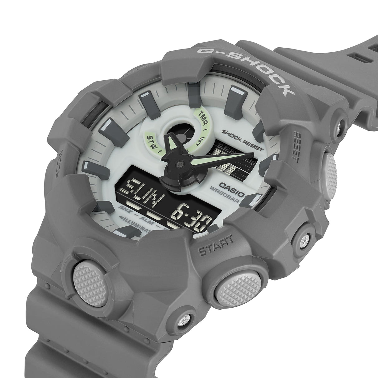 GA-700 Reloj G-Shock Pulsera de Caucho para Hombre Doble hora