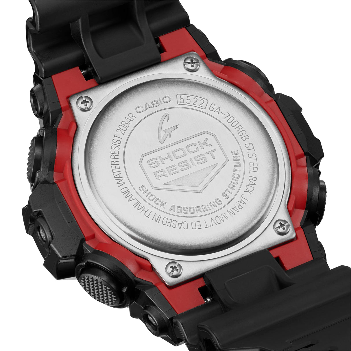 GA-700 Reloj G-Shock Pulsera de Caucho para Hombre Doble hora