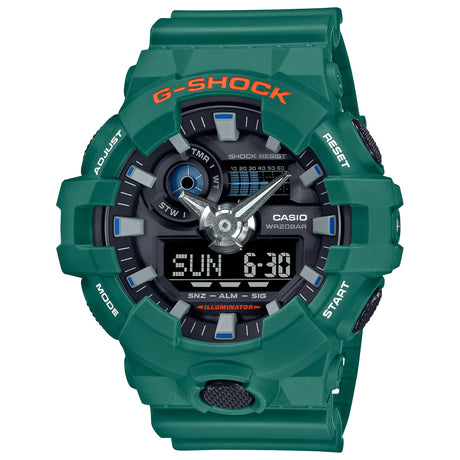 GA-700 Reloj G-Shock Pulsera de Caucho para Hombre Doble hora