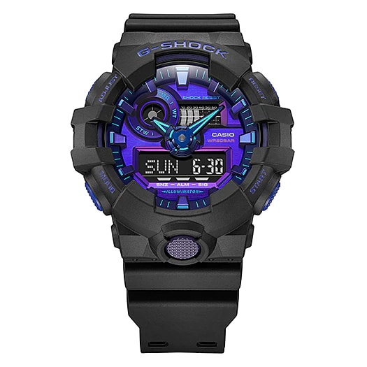 GA-700 Reloj G-Shock Pulsera de Caucho para Hombre Doble hora