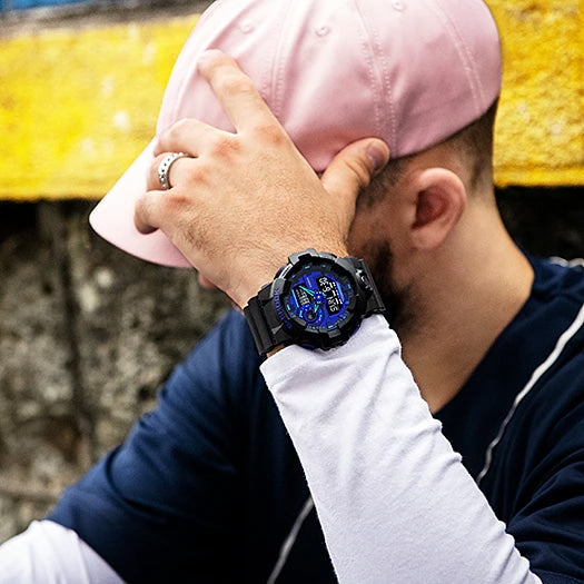 GA-700 Reloj G-Shock Pulsera de Caucho para Hombre Doble hora