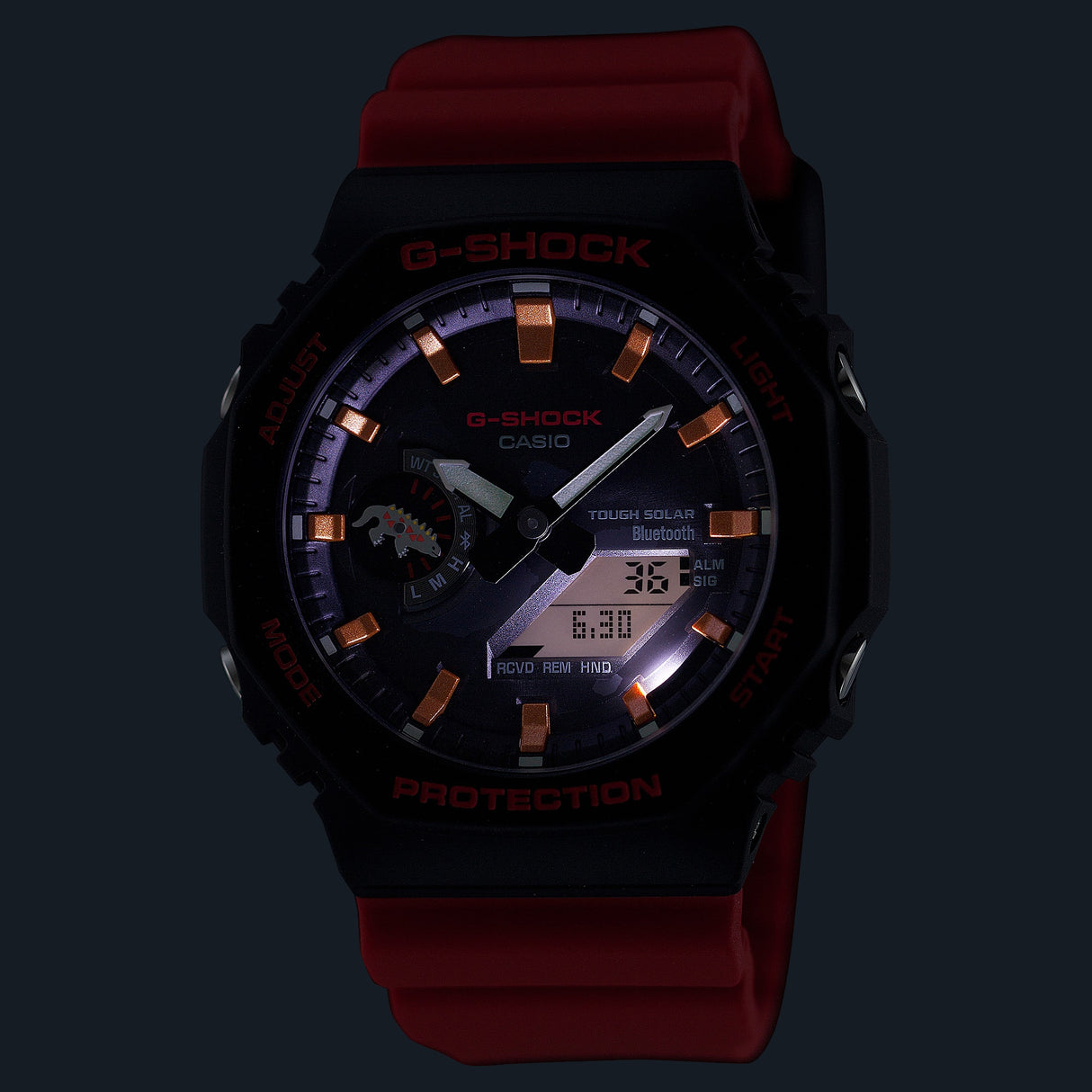 GA-B2100CD-1A4 G-Shock Galápagos Fundación Charles Darwin Reloj de caballero correa de resina doble hora