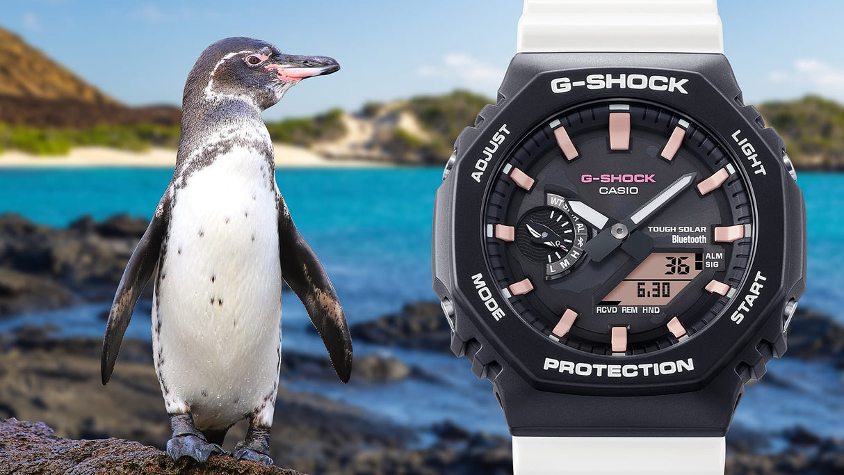 GA-B2100 Reloj G-Shock Pulsera de Goma para Hombre Doble hora Bluetooth