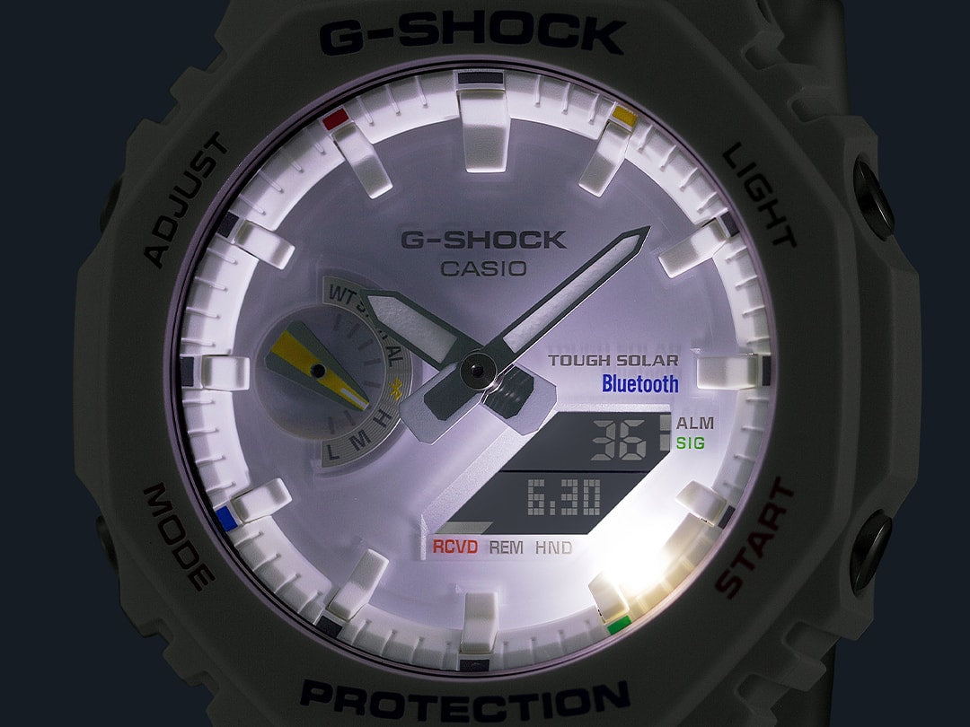 GA-B2100 Reloj G-Shock Pulsera de Goma para Hombre Doble hora