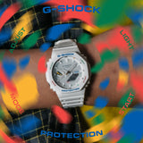 GA-B2100 Reloj G-Shock Pulsera de Goma para Hombre Doble hora