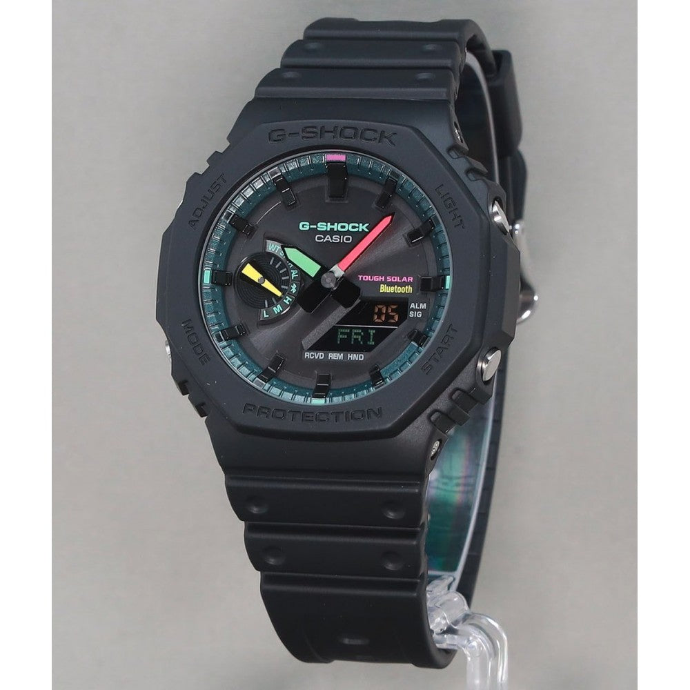 GA-B2100MF-1A Reloj G-Shock Doble Hora para Hombre pulsera de Caucho