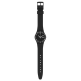 GB757 Reloj Swatch Over Black de hombre pulsera de resina 34 mm