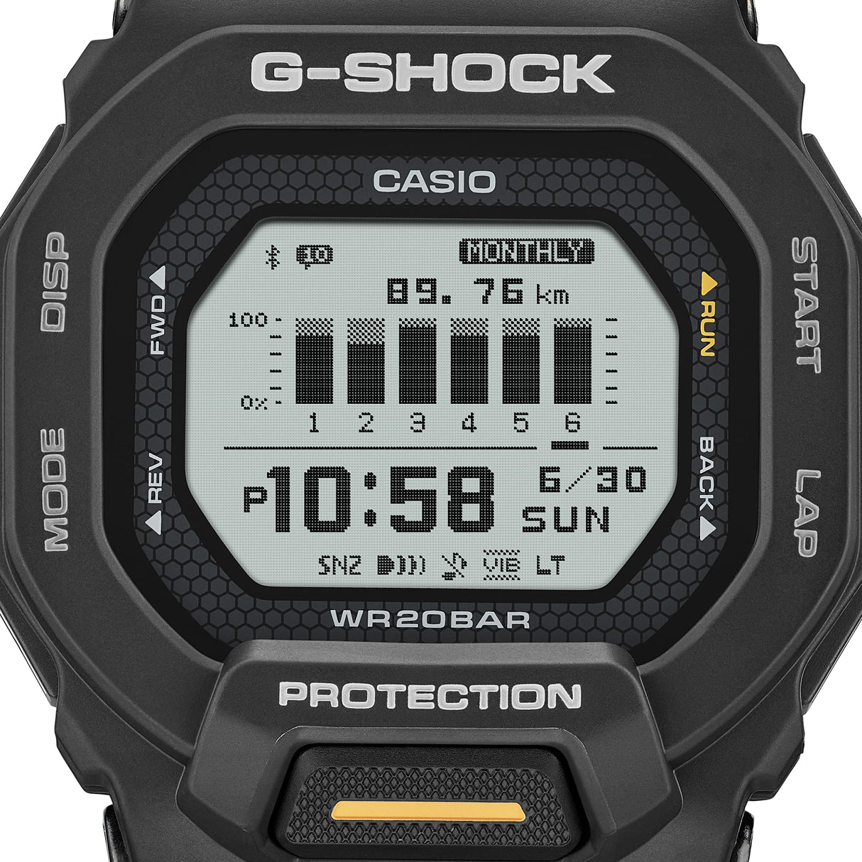 GBD-200 Reloj G-Shock Pulsera de Caucho para Hombre Digital Bluetooth