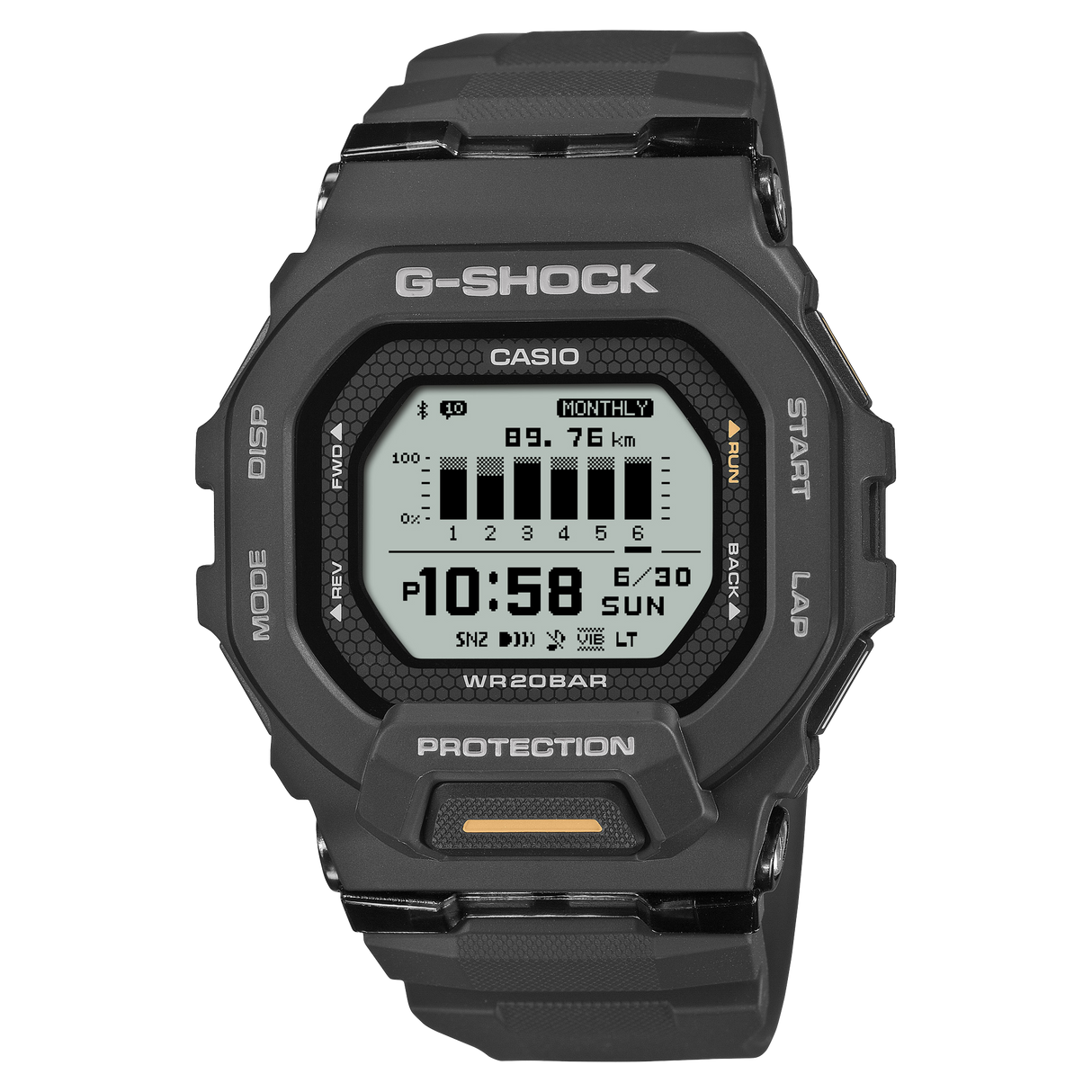 GBD-200 Reloj G-Shock Pulsera de Caucho para Hombre Digital Bluetooth