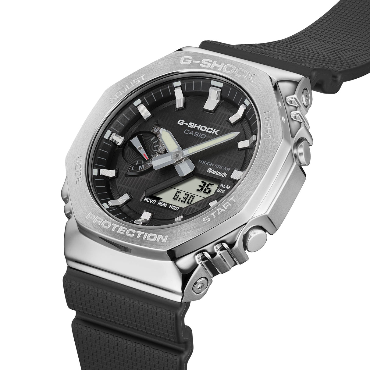 GBM-2100 Reloj G-Shock de caballero pulsera de resina doble hora