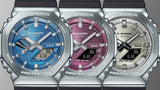 GBM-2100 Reloj G-Shock de caballero pulsera de resina doble hora