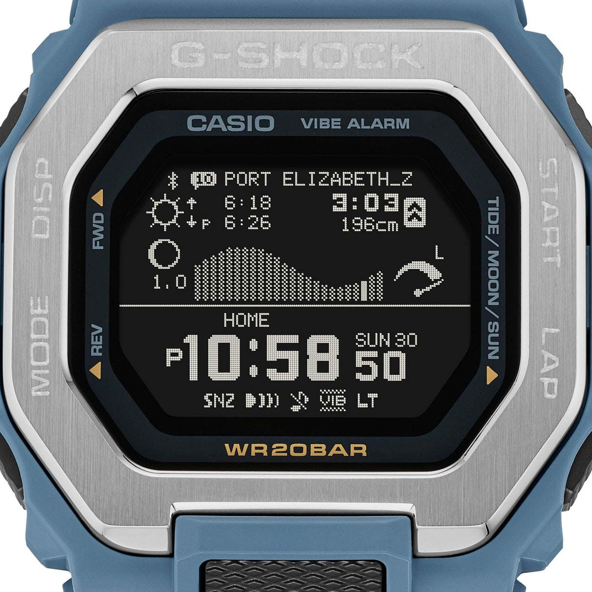 GBX-100 Reloj G-Shock Pulsera de Resina para Hombre Digital Bluetooth