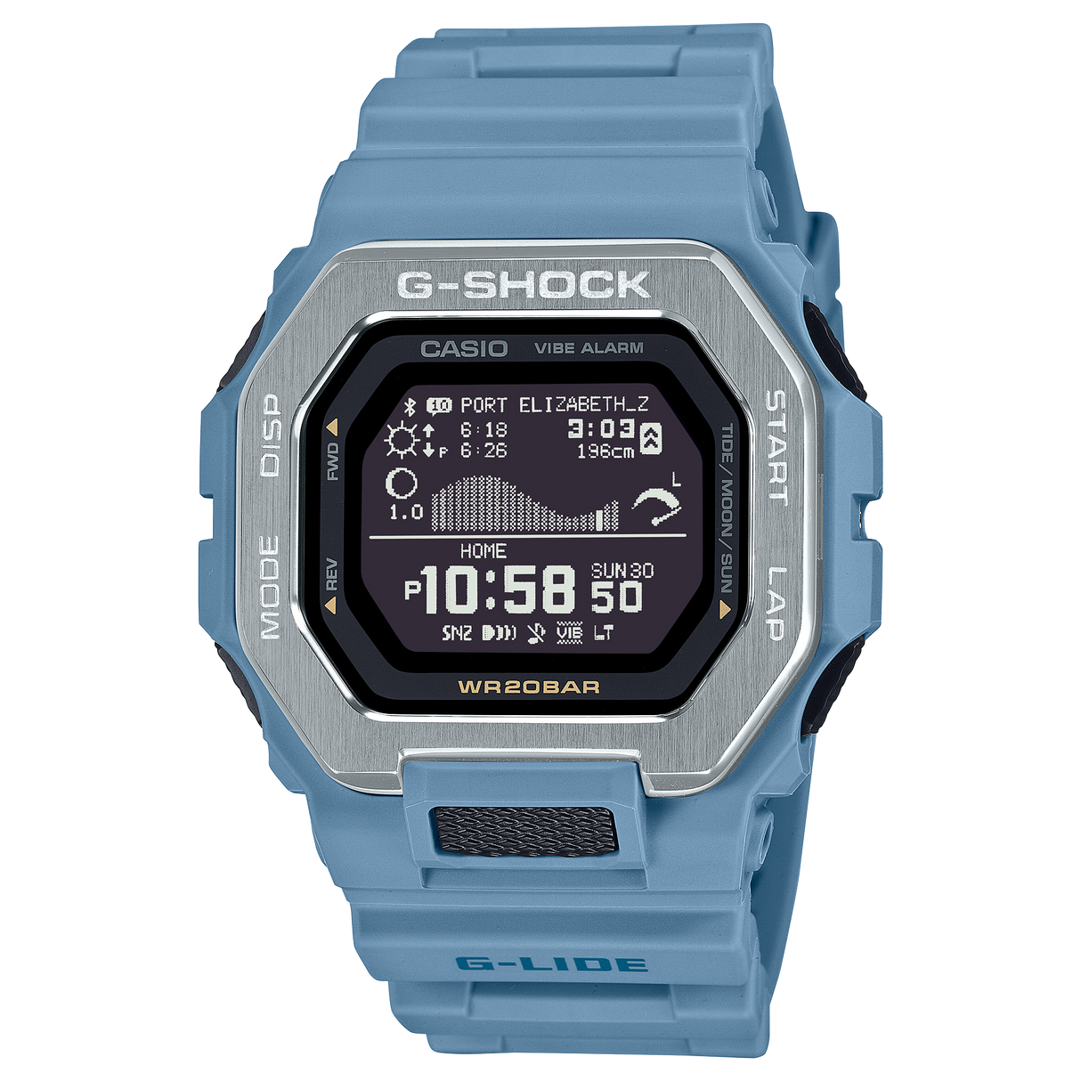 GBX-100 Reloj G-Shock Pulsera de Resina para Hombre Digital Bluetooth