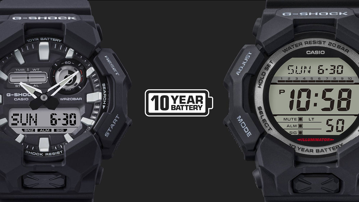 GD-010 Reloj G-Shock para caballero pulsera de Resina 10 años de batería