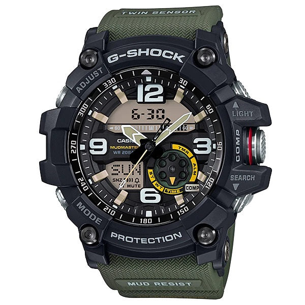 GG-1000 G-Shock Reloj Doble Hora para Caballero Pulsera de Goma