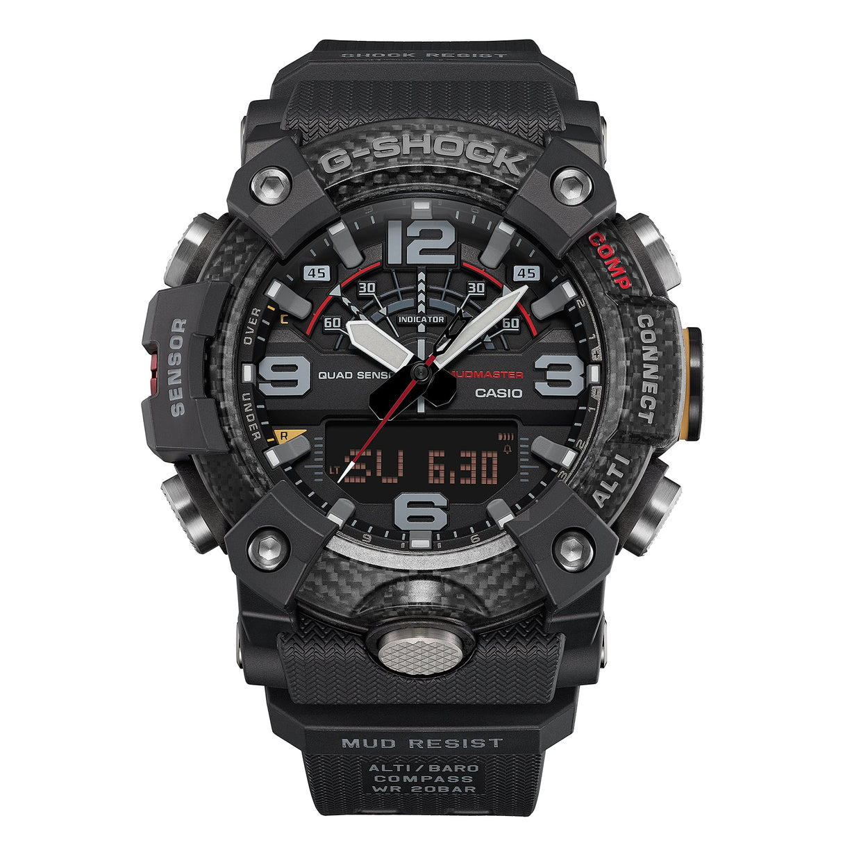 GG-B100 Reloj G-Shock Mudmaster Doble Hora para Hombre pulsera de Caucho Master of G