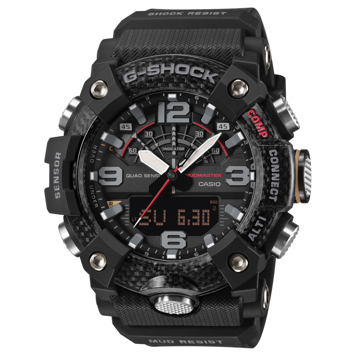 GG-B100 Reloj G-Shock Mudmaster Doble Hora para Hombre pulsera de Caucho Master of G