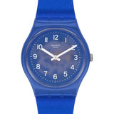 GL124 Reloj Swatch Blurry Blue de dama correa de caucho
