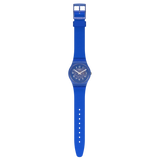 GL124 Reloj Swatch Blurry Blue de dama correa de caucho
