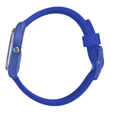 GL124 Reloj Swatch Blurry Blue de dama correa de caucho